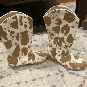 Cow Print Cowboy Boots